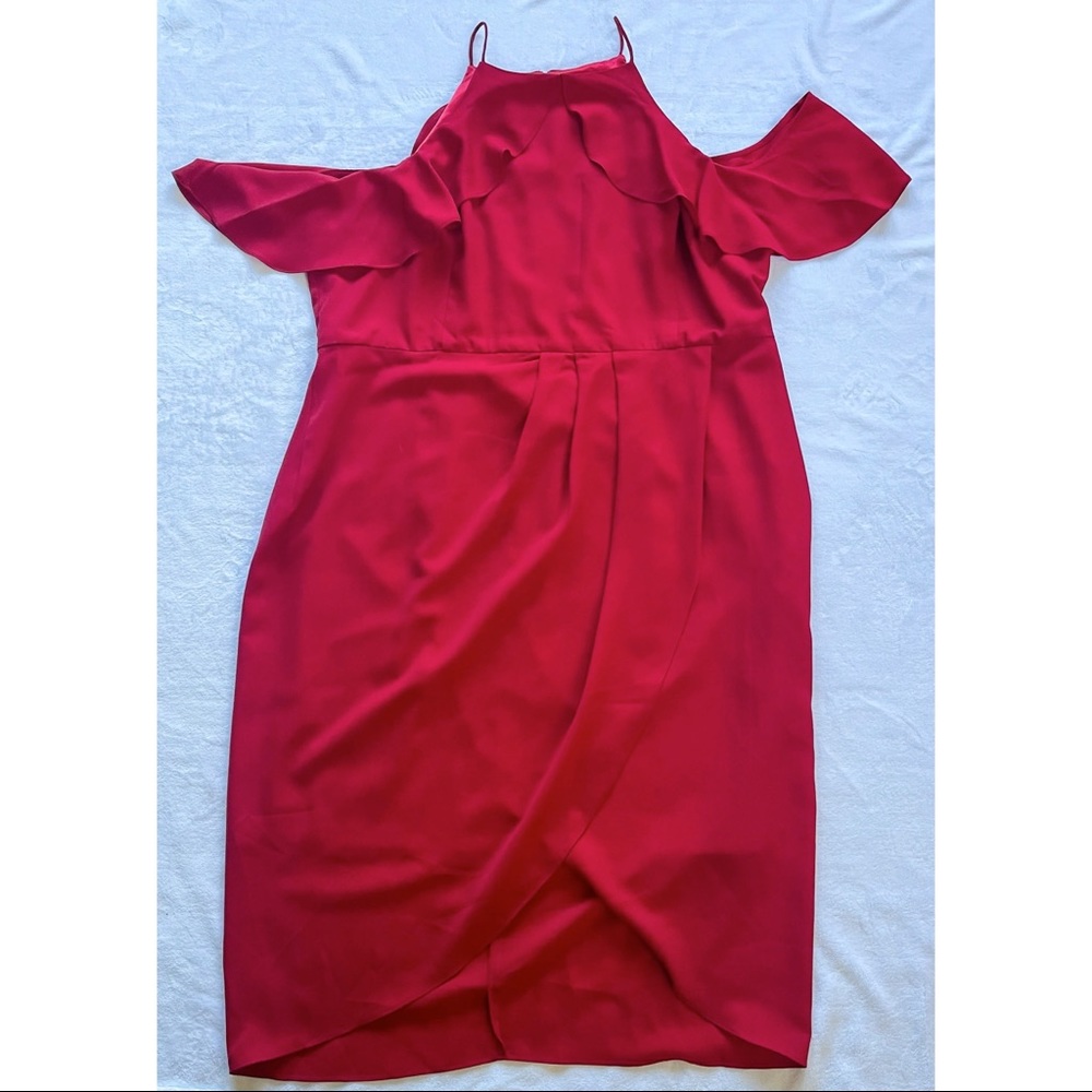 City Chic Cold Shoulder Dress (Plus Size)